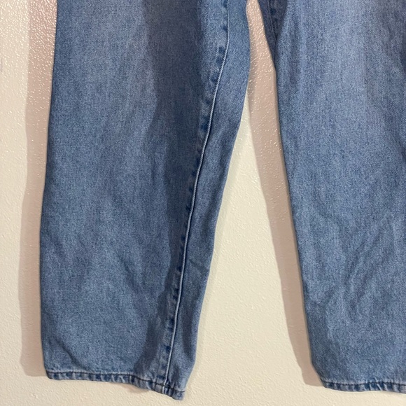 Forever 21 L High Rise Paper bag Straight Leg Mom Jeans - Picture 4 of 11